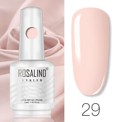 ROSALIND 15ml Nail Gel Polish Macaron Hybrid Varnish Semi Permanent Nail Art Design Soak Off Top Base Coat Esmalte UV Gel Nail