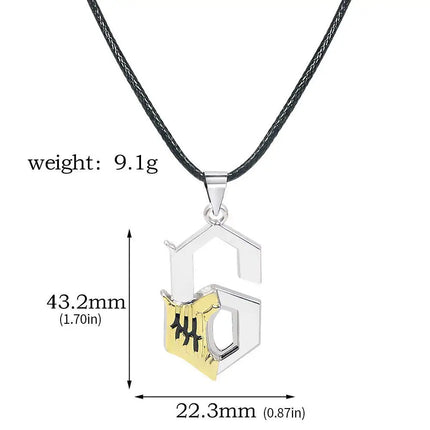 Anime Bleach Keychain Cosplay Props Kurosaki Ichigo Pendant Necklace For Women Men Backpack Charm Choker Jewelry Gifts