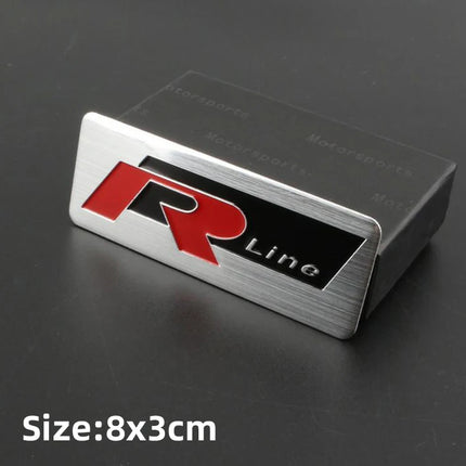 Volkswagen Series Aluminum Badge Car Body Stickers Decals For VW GTI Polo Golf Passat Tiguan Arteon Touareg Taigo Caddy Jetta CC