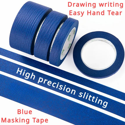 3 - Roll Set of Multi - Surface Paint Tape: 20m/Roll, for Wall Painting, Crafts, Art & Construction. Easy Removal for Home Use.