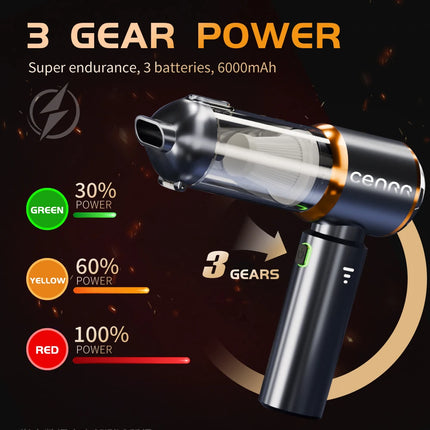 CENRR NEW Car Vacuum Cleaner Mini Powerful 998000PA Portable Vacuum Cleaner for Home Appliance Handheld Blower Car Cleaner