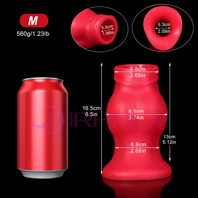 Hollow Anal Plug Soft silicone Buttplug satiety anal dilation fisting sex toys for women men BDSM Hollow Dildos Speculum 18+