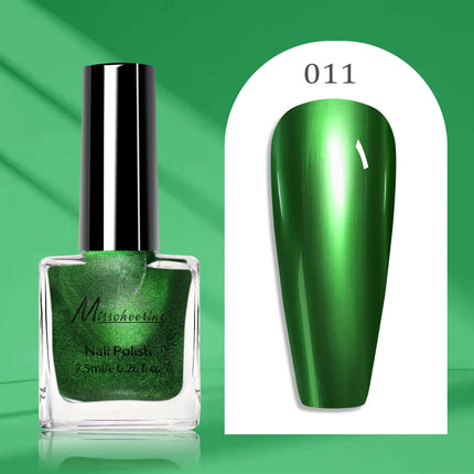 12 colors 7.5ml metal mirror nail polish semi-permanent topcoat nail polish LED gel varnish suitable for girls diy nail charm