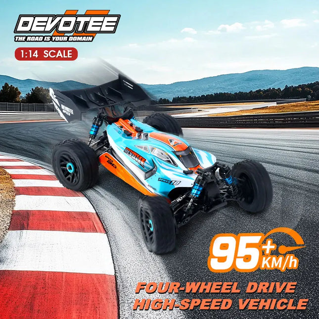 Professional 95KM/H 4WD RC Cars 3S Racing Car 1/14 Brushless High Speed Competitive Drift Remote Control Toys vs Wltoys 144010