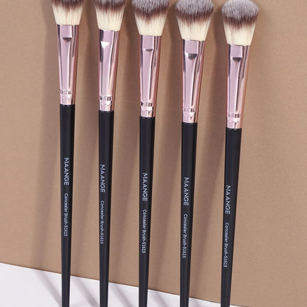 MAANGE 5Pcs Flawless Facial Makeup Brushes Soft Bristle Make-up Details Brushes for Concealer Cosmetics Makeup Tool for Beauty