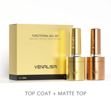 10ml Venalisa Super Glossy Top Coat Hema Free Soak Off UV LED Refillment Diamond Long Wear Anti-Yellow No-Sticky Top Coat