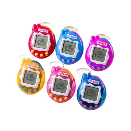 Transparent Case 168 in 1 Tamagotchi Pet Game, Nostalgic Pixel Virtual Cyber Digital Electronic Pet Toy, Mini Portable Funny