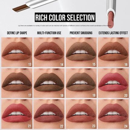 1PC Matte Lip Liner and Lip Color Pencils | Non-Greasy, Long-Lasting Waterproof, Stain-Resistant - 24-Hour Wear