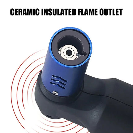 HONEST Metal Gas Lighter Jet Butane Cigar Lighter Windproof Kitchen Pipe BBQ Jewelry Welding Lighter Men's Outdoor Gadgets