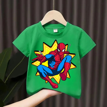 Summer Boys T-shirt Cotton Short Sleeve Kids Girls Tops Cartoon Graphic T Shirts Kids Clothes Casual Fashion Kids Tops