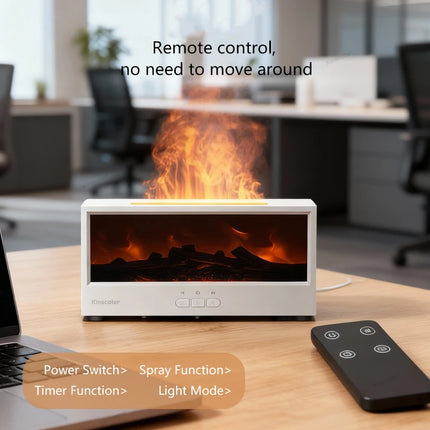 New Creative Fireplace Aromatherapy 150 Waterless Auto Off Colorful Flame Aerial Humidifier for remote home bedrooms AG-DQ717