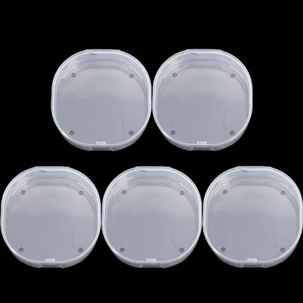 1/10pcs Transparent Square Plastic Boxes Makeup Powder Puff Air Cushion Storage Case Jewelry Diamond Packaging Organize Holder