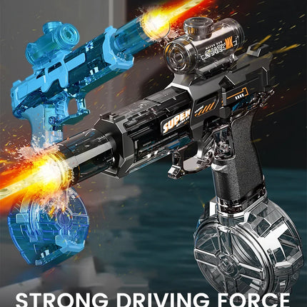 Children Simulated Flame Electric Water Gun Toys Summer Outdoor Beach Pool Fight Game Kids Automatic Sensor Lights Watergun Gift