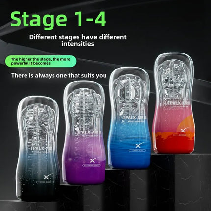 "Rainbow Tenga 3rd Gen – Red-Pill Transparent Male Masturbator, Penis Training Cup with Suction Stimulation"TPE material
