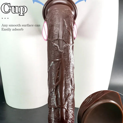 13.3in Super Long Penis Dildo Realistic Soft Dildo With Suction Cup Anal Sex Toys For Men Women Masturbator Huge Phallus