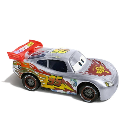 Disney Pixar Cars 95 Pink Lightning McQueen Cartoon Model Car 1:55 Metal Die Casting Racing Toys Children's Toys Birthday Gifts