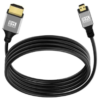 Micro HDMI 8K Cable Micro To HDTV HDMI-compatible Cable Cord  For GoPro Raspberry Pi 4 Retroid Sony Camera pc TV Video Cable