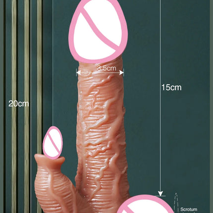 Realistic Dildo Telescopic Swing Heating Vibrator for Women Clitoris Vaginal G Spot Stimulation Massager Adult Pleasure Sex Toy