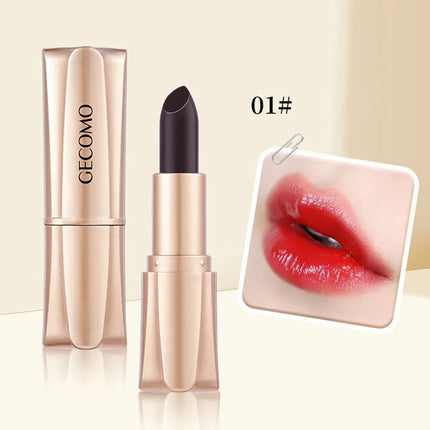 GECOMO Black Magic Lipstick - Moisturizing Gloss, Long-Lasting, Temp-Sensitive Color Change, Lip Hydration,Korean makeup