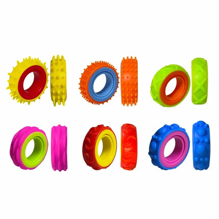 Rotating Fidget Ring Sensory Finger Spinner Anti-Anxiety Stress Relief Toys for Adults ADHD Autism Quiet Classroom Prizes Gifts