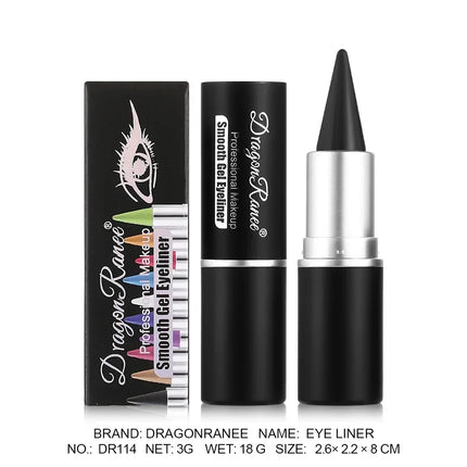Matte Eyeliner Cream Texture Eyeliner Easy Coloring Sweat Proof High Pier Pencil Long Lasting Black White Green Eye Liner Makeup