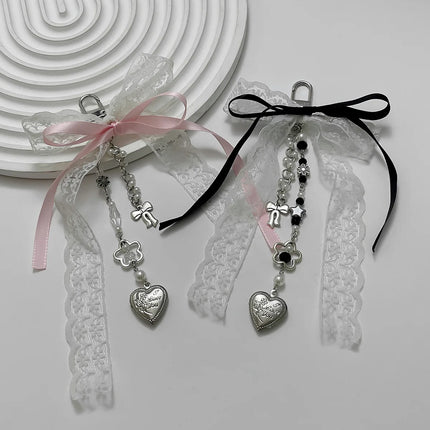 Y2K Phone Charm Bow Heart Star Keychain Pendant Kawaii Key Chain Bag Phone Chain Cute Accessory For Girls Women Jewelry
