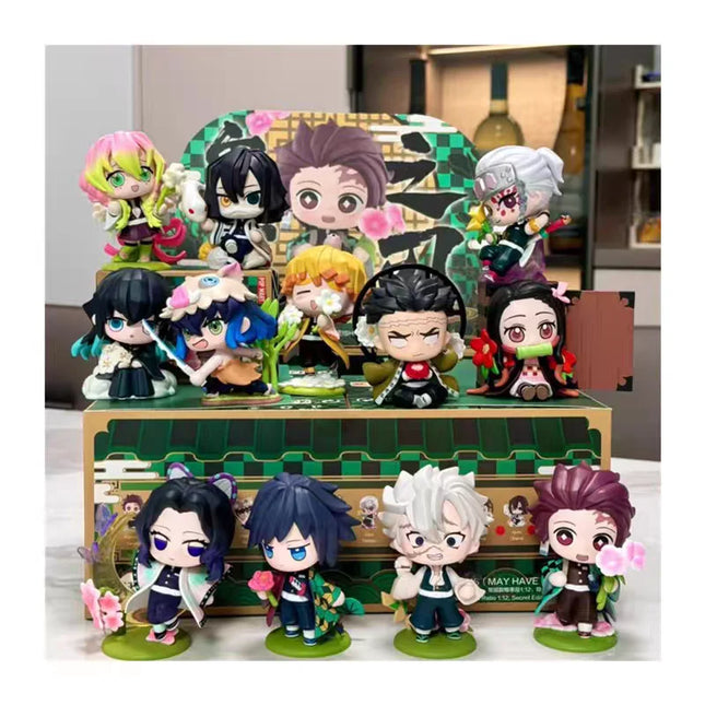 2029-A Set of 6 Non Repeating Blind Box Toys, Ghost Extinguish Series, Set Up on The Table To Give Away Hot Selling Products