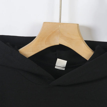 Cyber Circuit Board Digital "67" Printed, Dazzling And Tech-Savvy Black Children's Hooded Sweatshirt