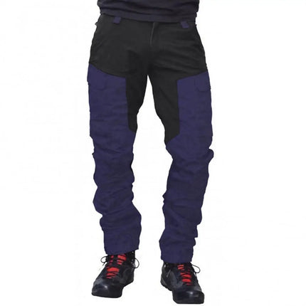 Waterproof Cargo Pants Men Summer Long Work Trousers Male Outdoor Color Block Multi Pockets Sports Camping Fishing Pant