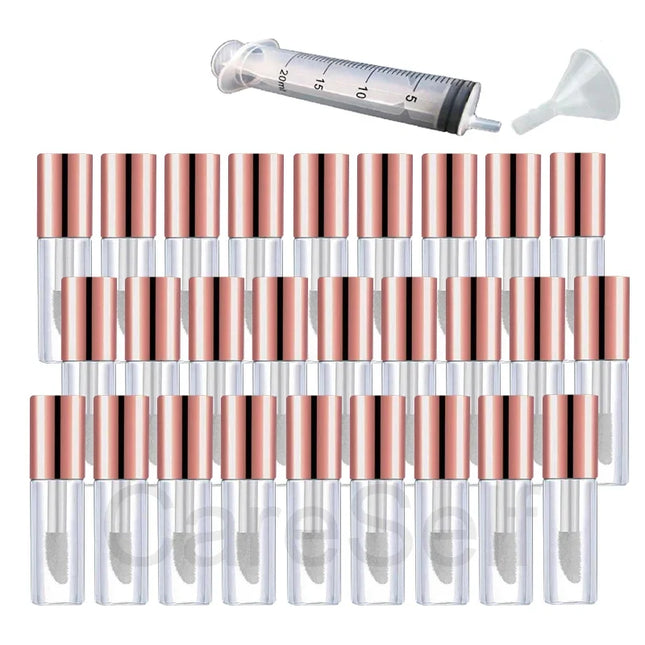 50pcs 2ml DIY Lip Balm Tube Container with Cap Empty Lipstick Bottle Lipgloss Tube Cosmetic Sample Container Wholesale