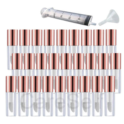 50pcs 2ml DIY Lip Balm Tube Container with Cap Empty Lipstick Bottle Lipgloss Tube Cosmetic Sample Container Wholesale