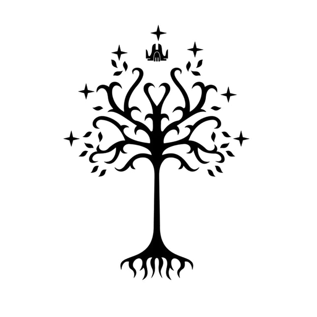 Tree of Gondor Decal Car Bumper Decor Middle Earth Vinyl Car Windshield Window Sticker Fantasy Power Rings Decals Laptop Decor