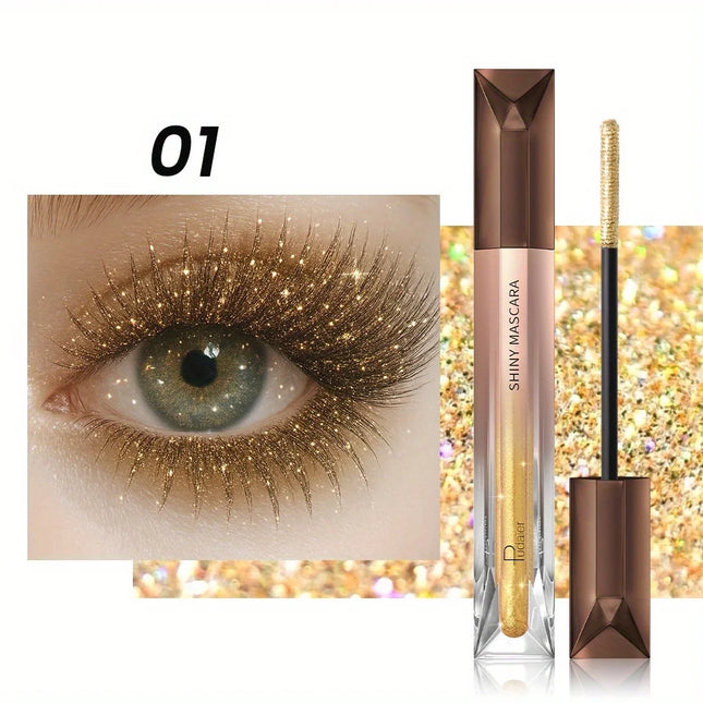 1pc Colored Mascara, Pearlized Fine Shimmer, -Easy to Apply, Non-Clumping, Volumizing, Lengthening & Curling Mascara