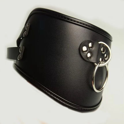 Leather BDSM Posture Collar,Slave Collars Chocker Sexual,Bondage Restraints,Sex Toys for Couples,Adult Games,Role Play
