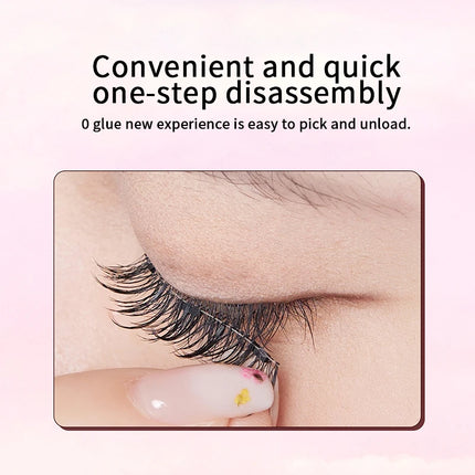 BQI light magnetic suction false eyelashes, light upper eyes, daily mirror, create perfect eye makeup, one clip wear, recycling
