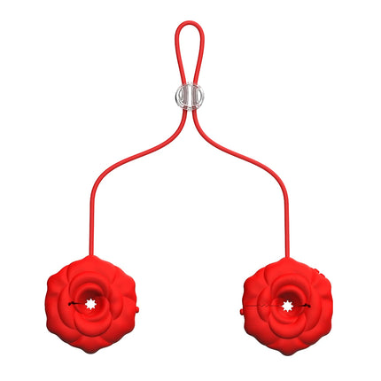 9 Vibrate Nipple clip with chain Necklace Silicone Portable Rechargeable Nipple vibrator for Female male couple Adult Sex toys