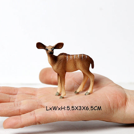 Simulation Woodland Animal Deer ,Moose,Elk,Reindeer,Alpaca,Kudu Model Figurines Cake Toppers Collection Figure Christmas Gift