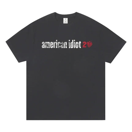 Greenday Short-sleeved T-shirts Around Concert Clothes for European and American Rock Fashion Casual Men's and Women's T-shirts
