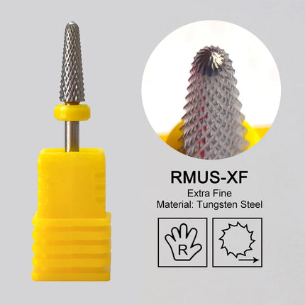 Nail Drill Bits Carbide Large Cone Electric Milling Cutter Gel Polish Remover Grinding Tools DIY Accessories Supplies