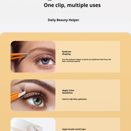Expert Eyebrow Hair Removal Tweezer, High Precision Slant Tip Stainless Steel Tweezers for Men and Women