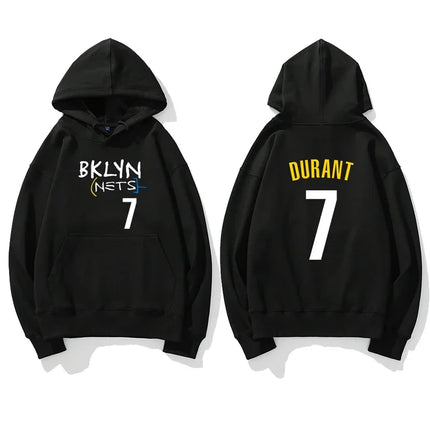 Basketball Printed Hoodie Street Autumn Long Sleeve Hoodie Men Fashion Harajuku Clothing Solid Color Personality Long Sleeve Top