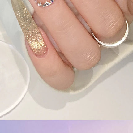 KASI Float Light Jump Gold Cat Eye Gel Nails Polish 15ml Magnetic Gel Flash Semi Permanent Soak Off Nail Gel For Nail Salon
