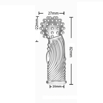 Reusable Finger Sleeve Safe Prostata G Spot Vagina Clitoris Anal Massage Adult Games Masturbation SM Exotic Sex Toys for Couple
