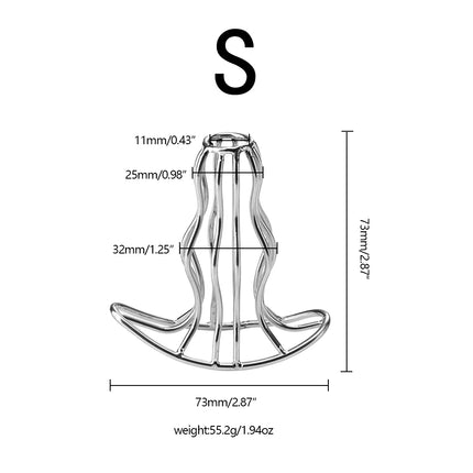 Hollowed-out Metal Anal Plug Vagina Speculum Anal Expansion Training Anal Masturbation Toys Prostate Massage Adult Sex Toys