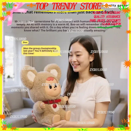 New Bao-Aoai Doll Educational Companion Chat Intelligent Soothing Emotional Dialogue Doll Toy Holiday Christmas Gift