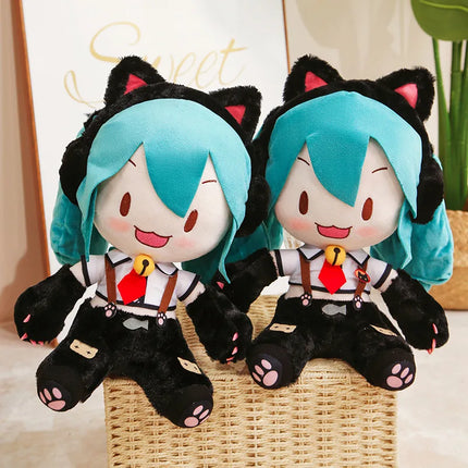 Anime Miku Fufu Plush Toys Kitty Collection Miku Stuffed Dolls Hobbies Collect Toys Kawaii Room Decor Kids Birthday Gifts