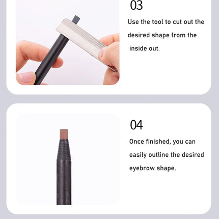 HAOZHUANG  Waterproof Long Lasting Eyebrow Pencils with Soft Brush Eyebrows Makeup Tool Permanent Makeup Tattoo Accessories