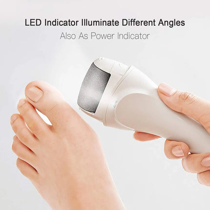 PRITECH Electric Foot Callus Remover Rechargeable Portable - Professional Foot Scrubber Pedicure Kit for Dead/Dry/Cracked Skin