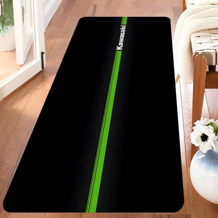 K-Kawasaki Hallway Carpet Non-Slip Laundry Room Mat Laundry Decor Balcony Child Living Room Bedside Area Rugs