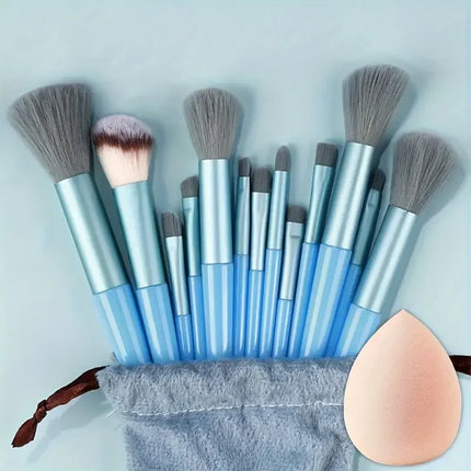 Professiona 13PCS Makeup Brushes Set Foundation Eyeshadow Blush Powder Blending Soft Fluffy Cosmetic Full Set Female Makeup Tool